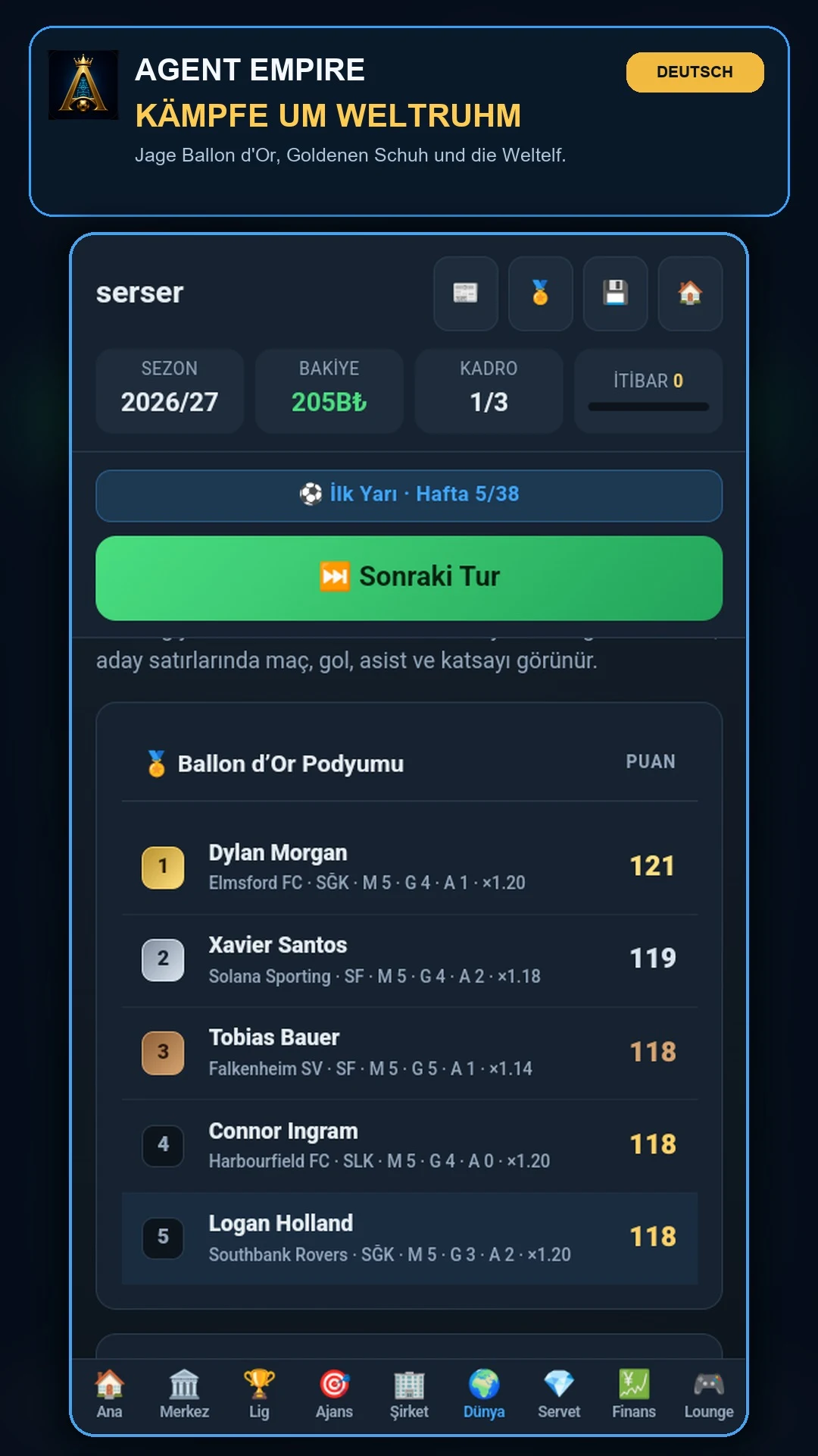 Agent Empire: Football CEO screenshot